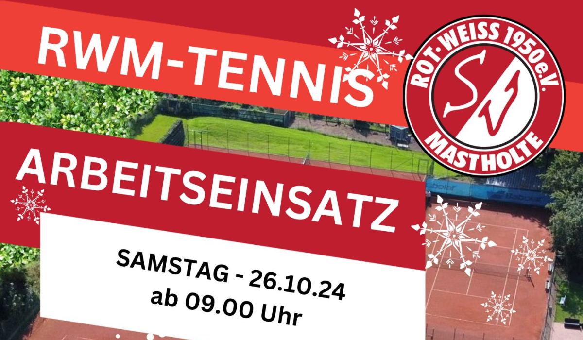 RWM-Tennisplätze winterfest machen