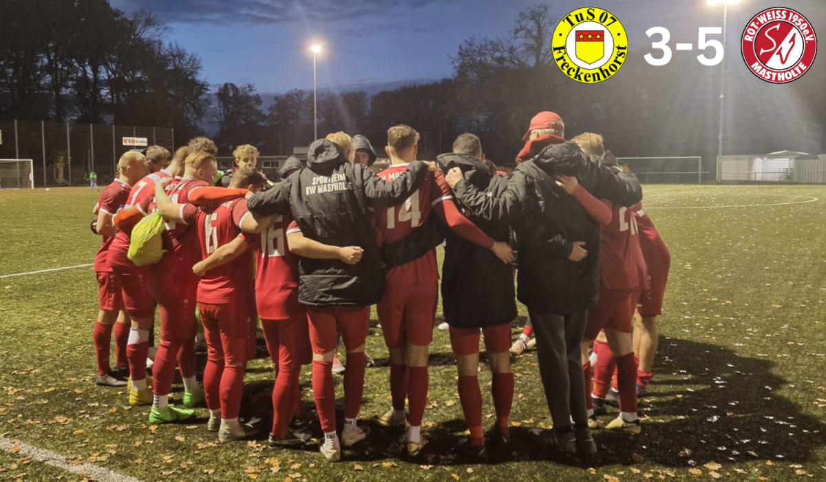 Mannschaftskreis nach dem Spiel