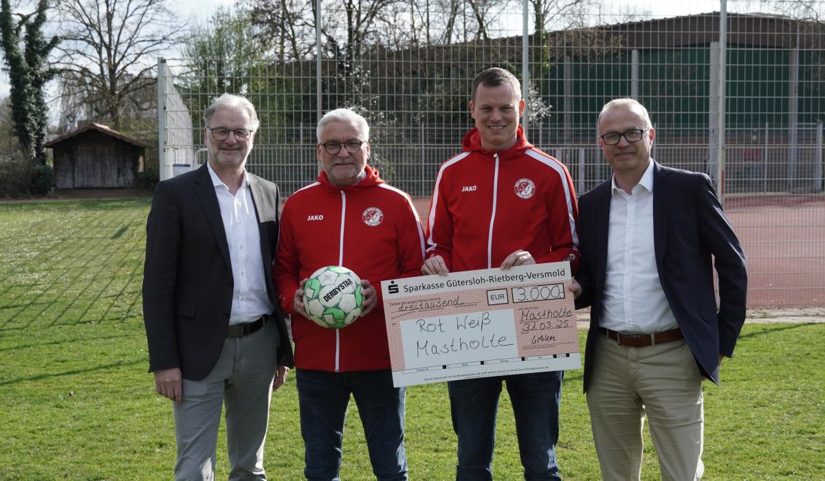 Burkhard Wieck, Martin Niermann, Andre Schledde und Klaus Schlepphorst