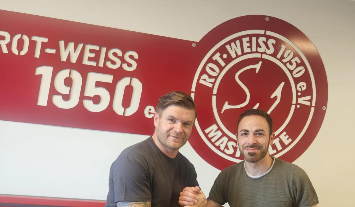 Neuzugang David und Trainer Andrej