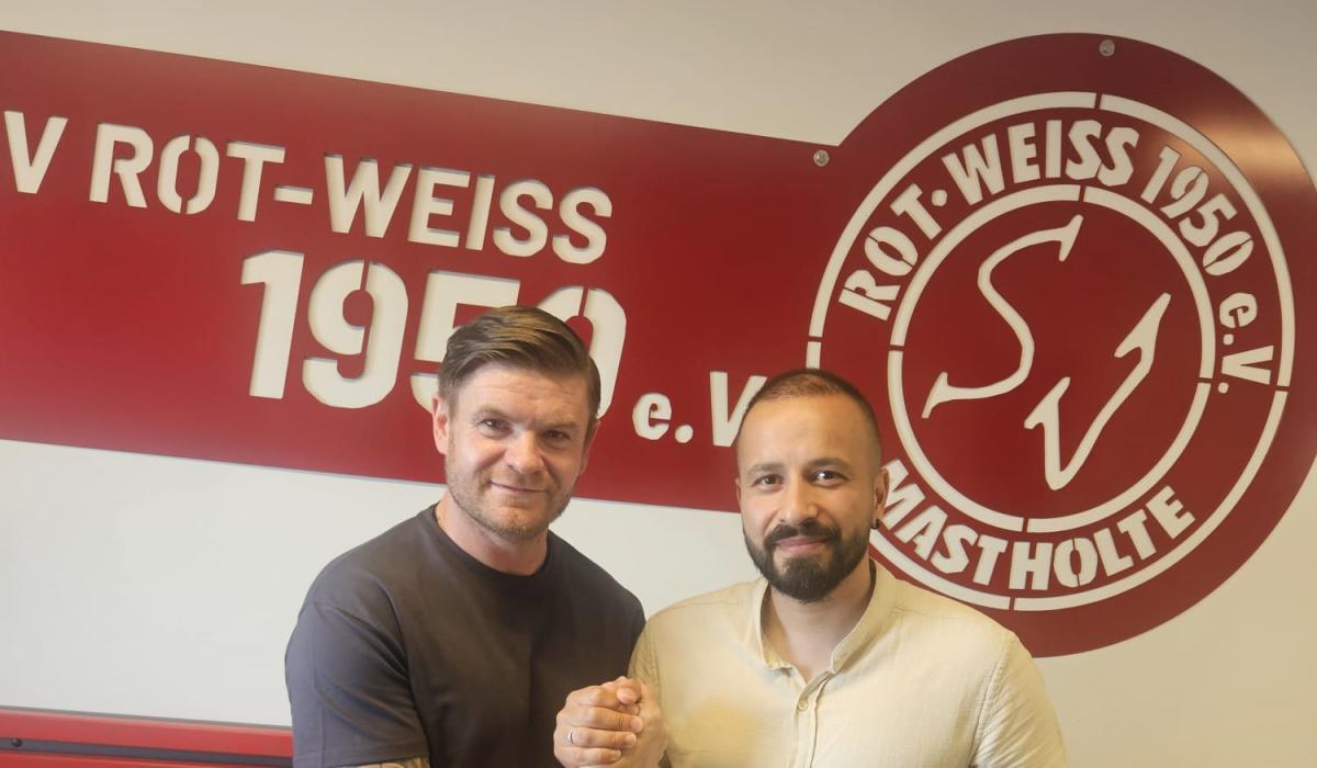 Neuzugang Deniz mit Trainer Andrej Dreichel