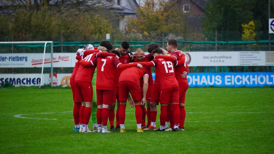 Mannschaft vor dem Spiel