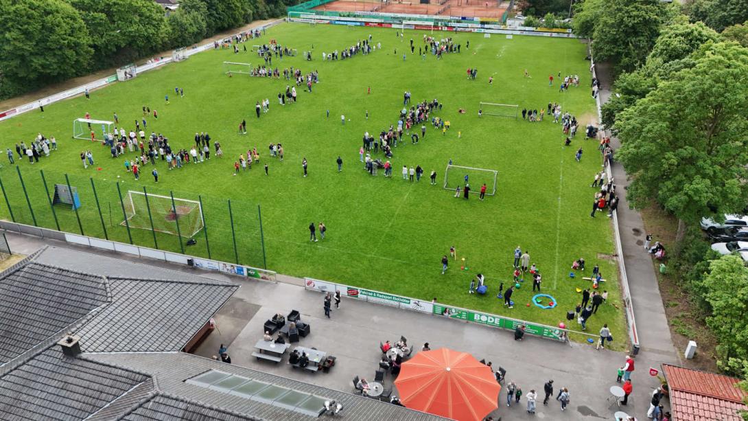 Der Platz von oben